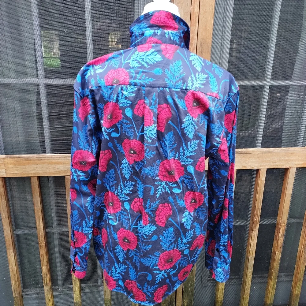 Hemloya Lena Shirt In POPPY print - Picture 4 of 6